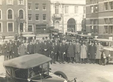 Councillors and staff on the day in 1922 that Gosport received a charter giving it borough status