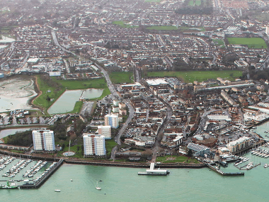 Aerial view of Gosport