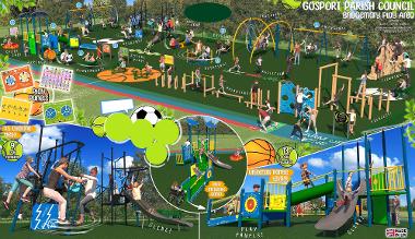 Bridgemary Park Play Area Artisits Impression