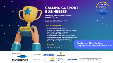 Gosport Business Awards promotional leaflet