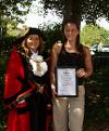Lily Baggot, pictured next to Gosport Mayor Cllr Kirsten Bradley.