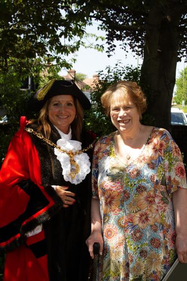 Alison Roast, pictured next to Gosport Mayor Cllr Kirsten Bradley.